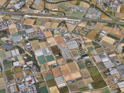 【貸地】愛知県豊橋市若松町字北ケ谷 2,111.67m²（638.77坪）調整区域